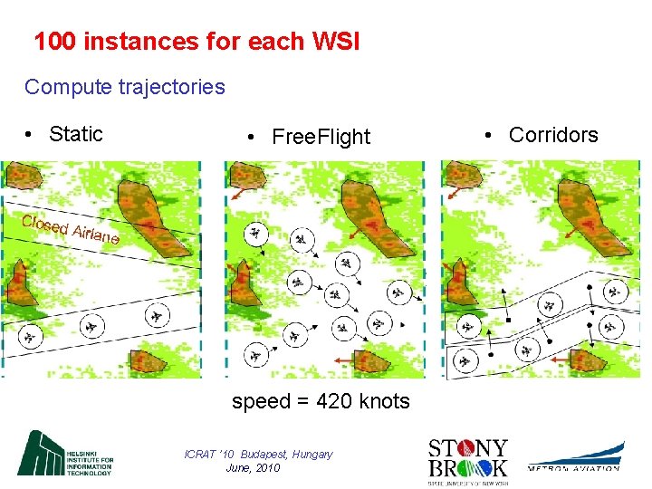 100 instances for each WSI Compute trajectories • Static • Free. Flight speed =