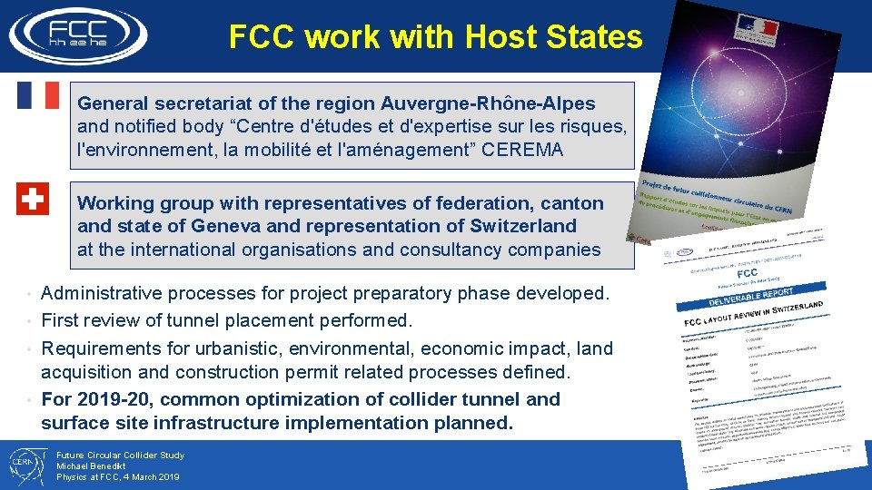 FCC work with Host States General secretariat of the region Auvergne-Rhône-Alpes and notified body