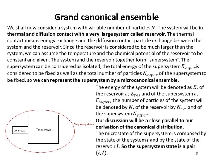 Grand canonical ensemble 5 