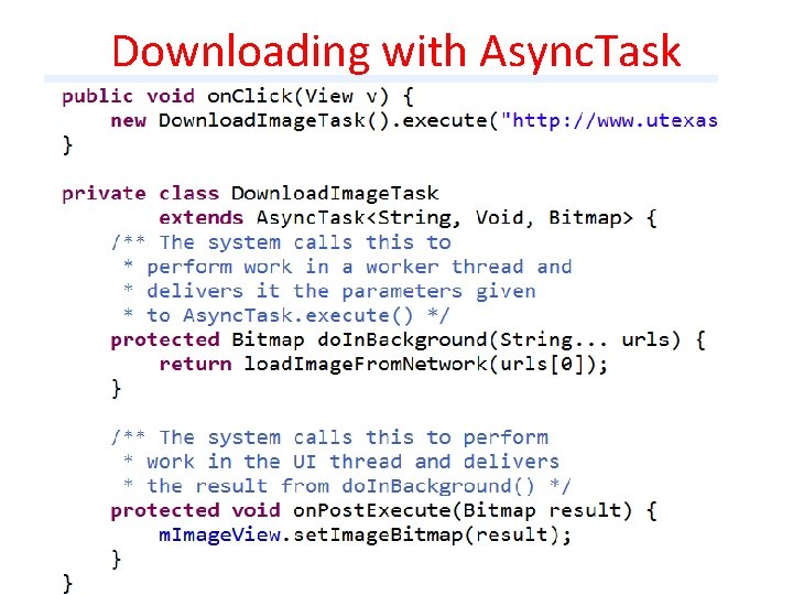 Downloading with Async. Task 