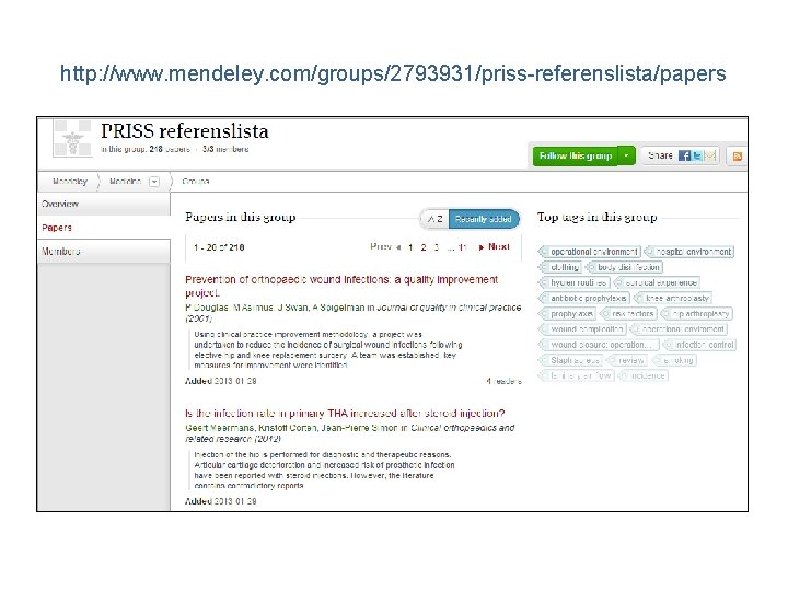 http: //www. mendeley. com/groups/2793931/priss-referenslista/papers 