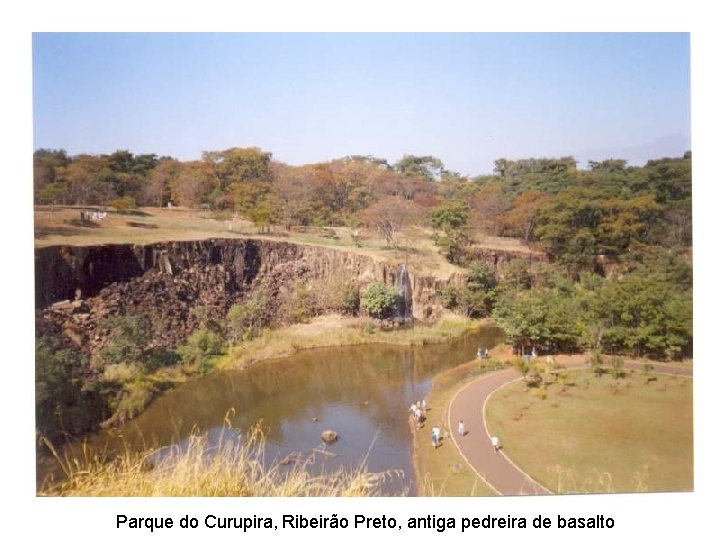 Parque do Curupira, Ribeirão Preto, antiga pedreira de basalto 