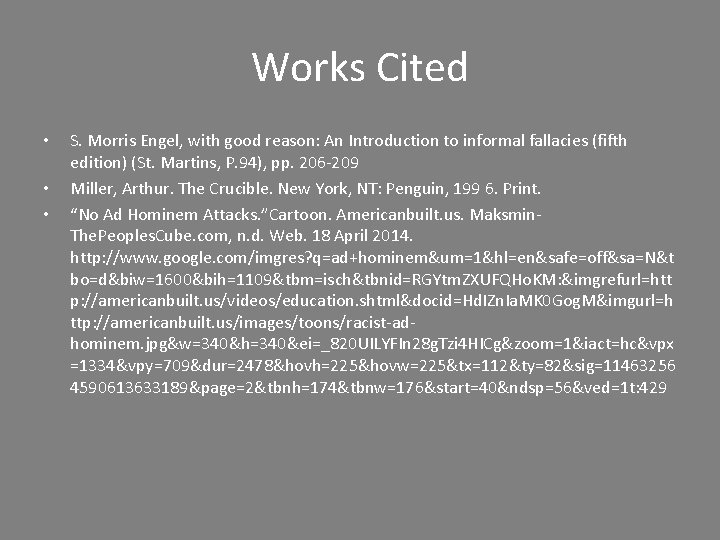 Works Cited • • • S. Morris Engel, with good reason: An Introduction to