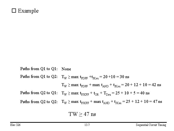 o Example Paths from Q 1 to Q 1: None Paths from Q 1