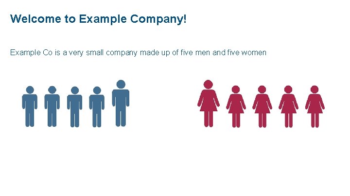 Welcome to Example Company! Example Co is a very small company made up of