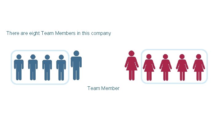 There are eight Team Members in this company Team Member 