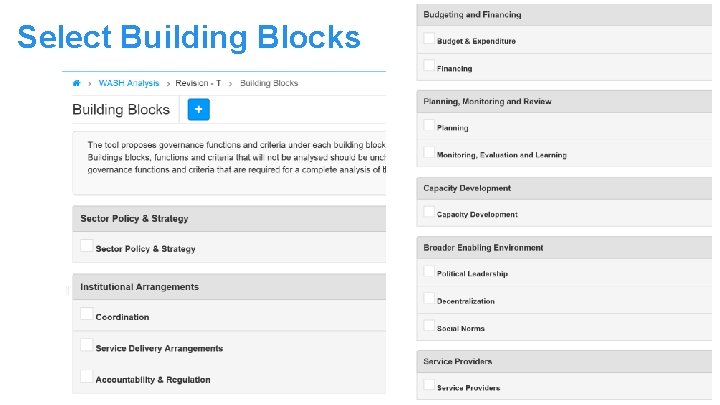 Select Building Blocks 