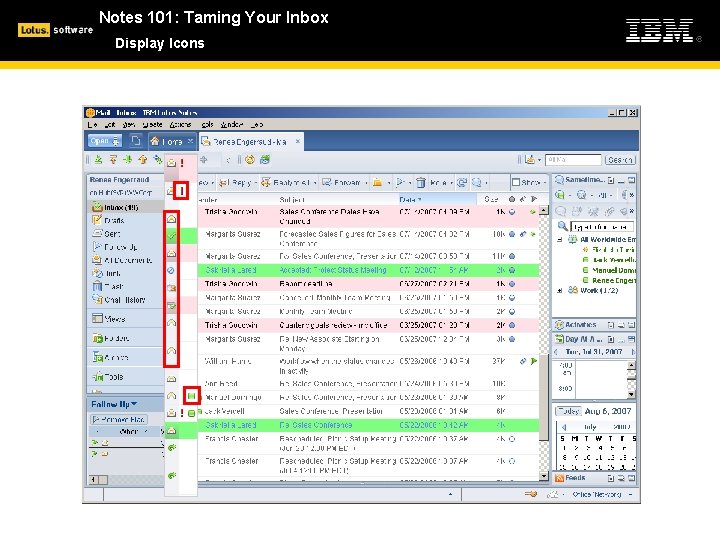 Notes 101: Taming Your Inbox Display Icons 