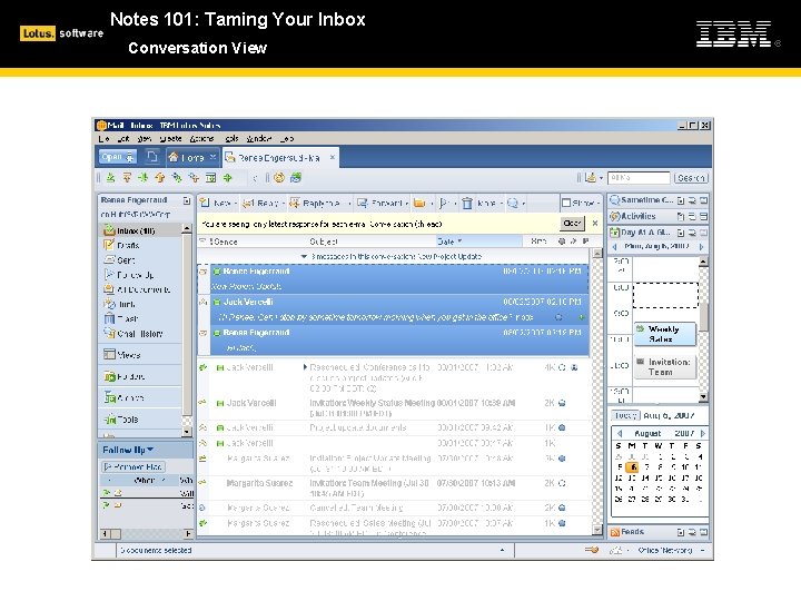 Notes 101: Taming Your Inbox Conversation View 