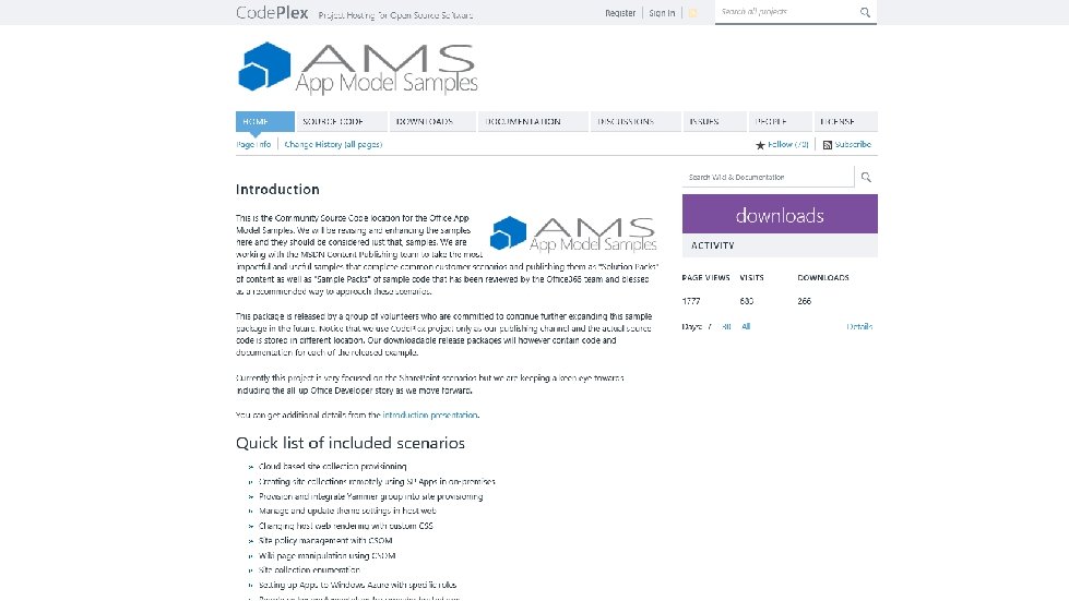 Patterns and practices 30+ Visual Studio projects Common scenarios Contribute 