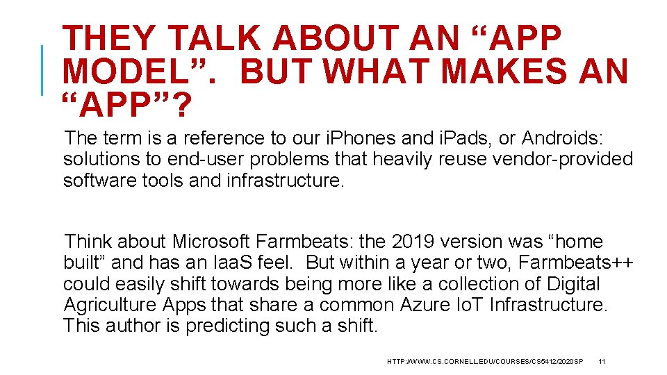 THEY TALK ABOUT AN “APP MODEL”. BUT WHAT MAKES AN “APP”? The term is
