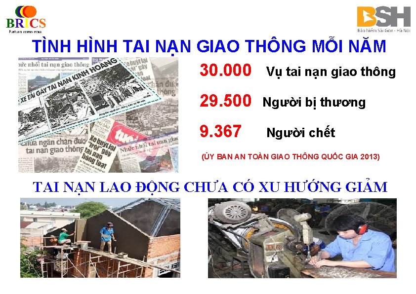 TÌNH HÌNH TAI NẠN GIAO THÔNG MỖI NĂM 30. 000 Vụ tai nạn giao