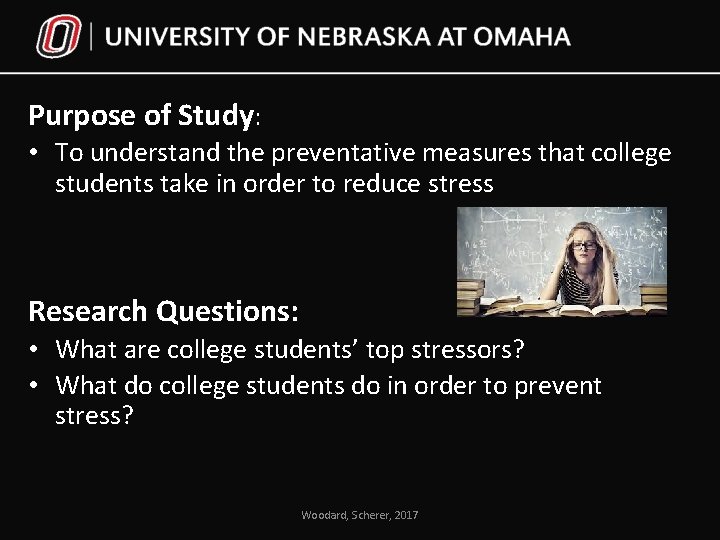 Purpose of Study: • To understand the preventative measures that college students take in