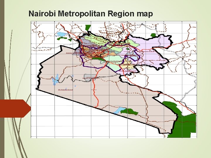 Nairobi Metropolitan Region map 