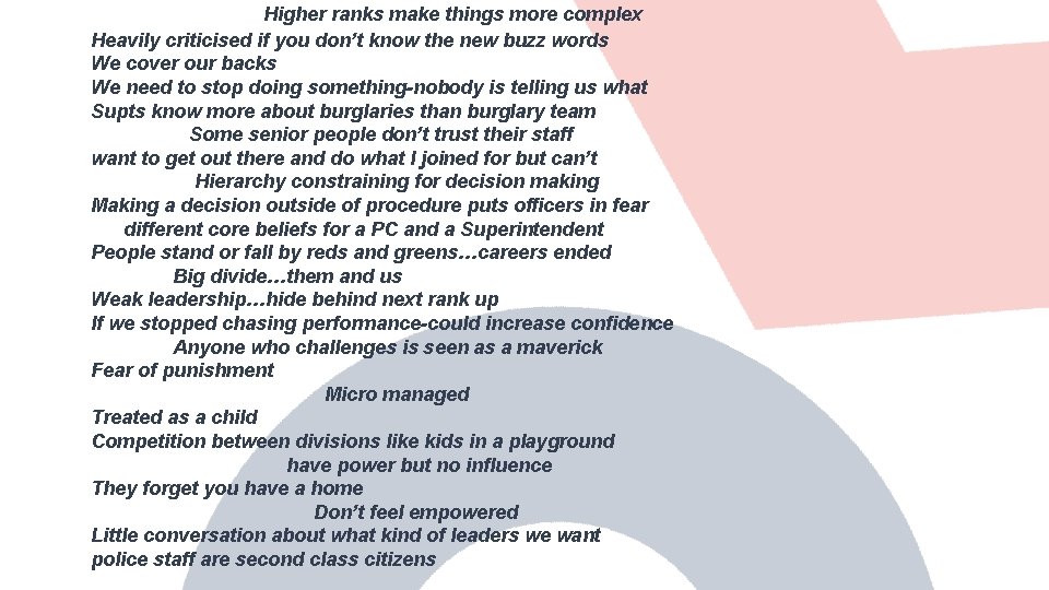 Higher ranks make things more complex Heavily criticised if you don’t know the new