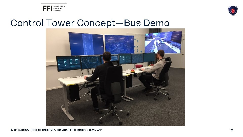 Control Tower Concept—Bus Demo 20 November 2019 Info class external EA / Julien Bidot