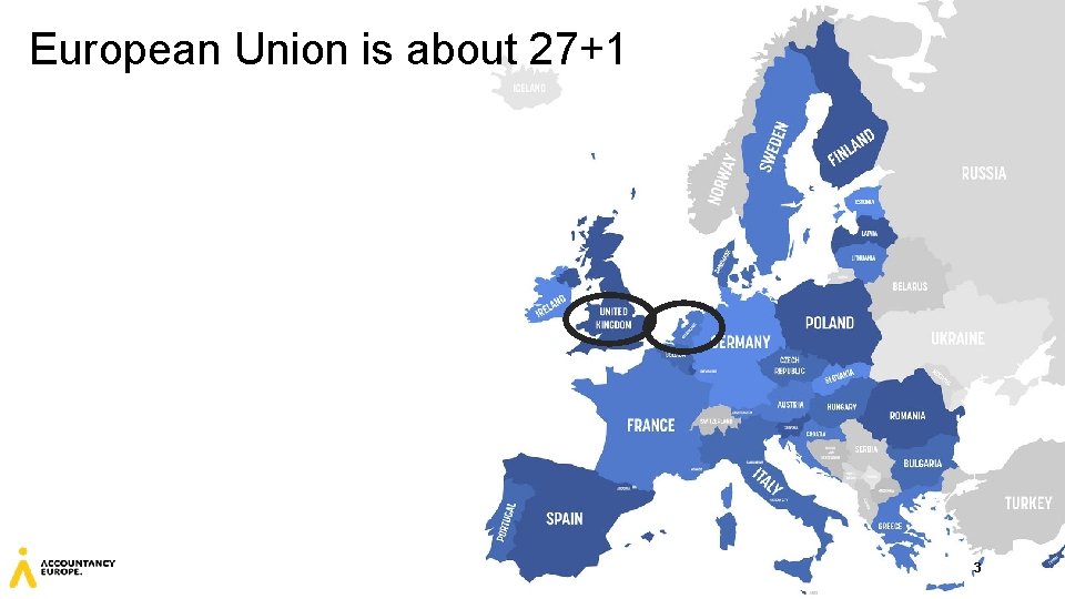 European Union is about 27+1 3 3 