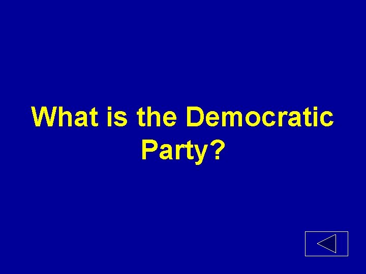 What is the Democratic Party? 