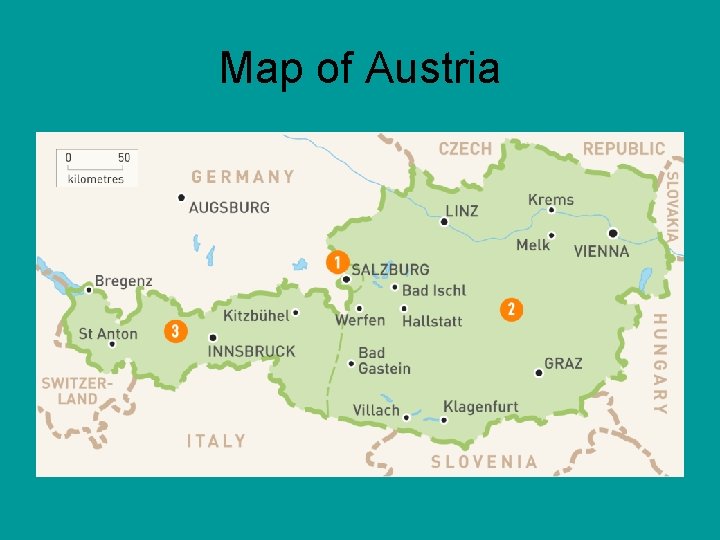 Map of Austria 