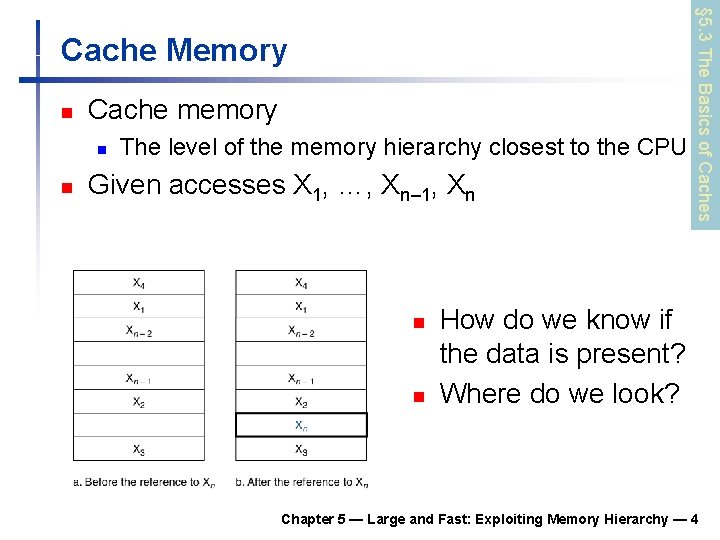 n Cache memory n n The level of the memory hierarchy closest to the n Cache memory n n The level of the memory hierarchy closest to the