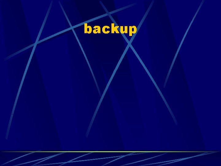 backup 