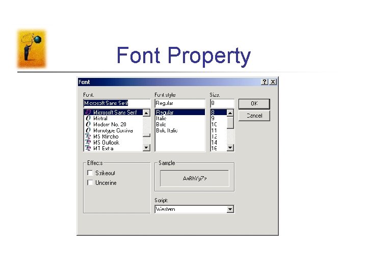 Font Property 