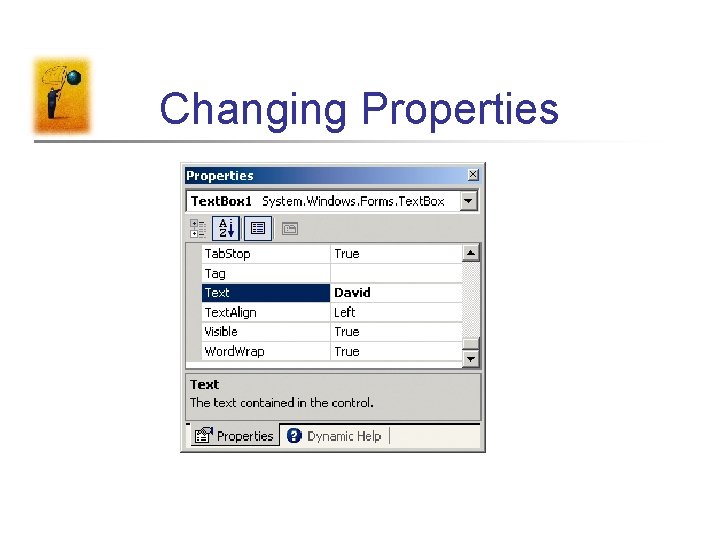 Changing Properties 