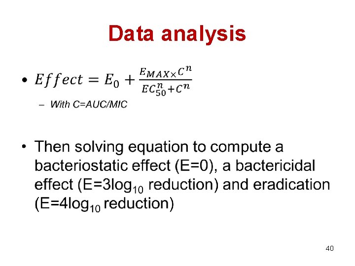 Data analysis • 40 