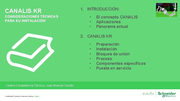 CANALIS KR CONSIDERACIONES TÉCNICAS PARA SU INSTALACIÓN 1. INTRODUCCIÓN: • • • El concepto