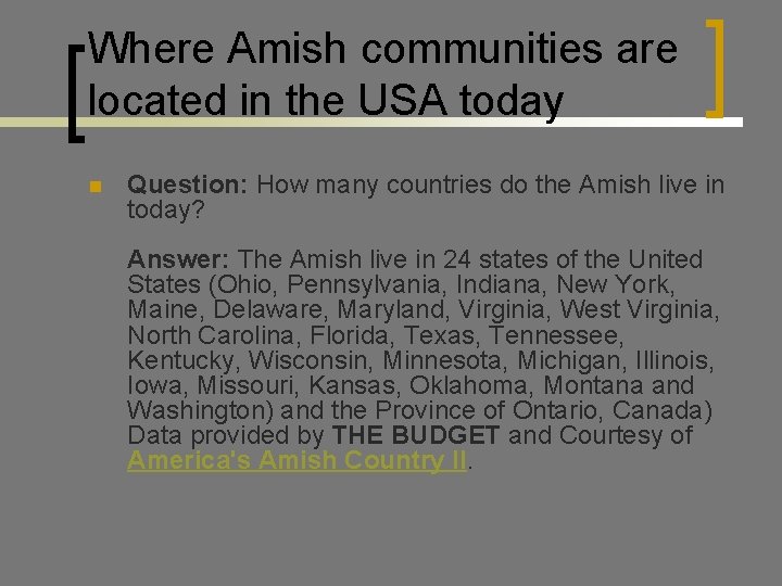 Cross Cultural Comparison The Amish By Miss Fiona