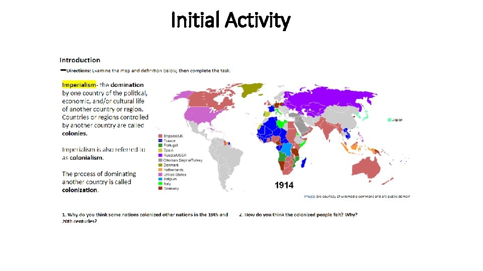 Initial Activity 