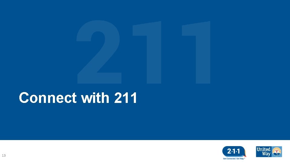 Connect with 211 13 