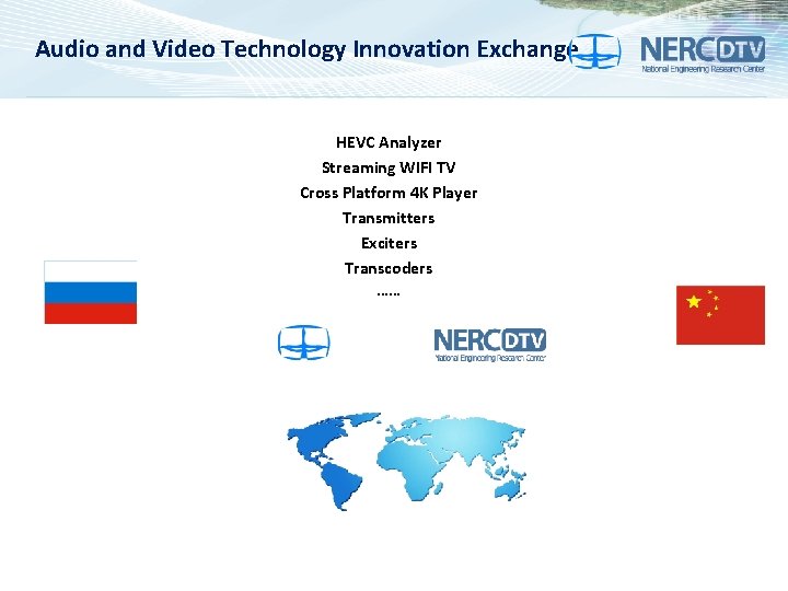 Audio and Video Technology Innovation Exchange HEVC Analyzer Streaming WIFI TV Cross Platform 4