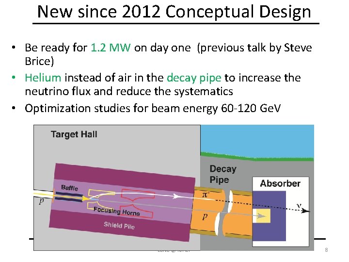 New since 2012 Conceptual Design • Be ready for 1. 2 MW on day