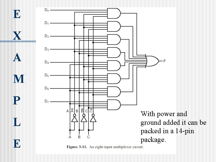 E X A M P L E With power and ground added it can E X A M P L E With power and ground added it can