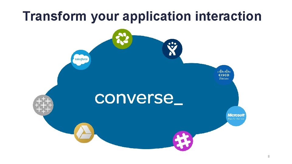 Transform your application interaction 8 