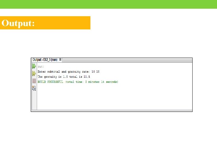 Output: 