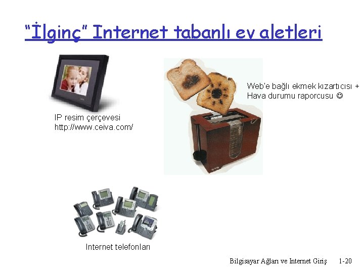 “İlginç” Internet tabanlı ev aletleri Web’e bağlı ekmek kızartıcısı + Hava durumu raporcusu IP