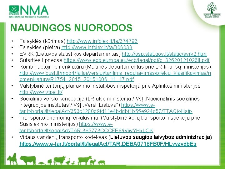 NAUDINGOS NUORODOS • • • Taisyklės (kūrimas) http: //www. infolex. lt/ta/374793 Taisyklės (plėtra) http: