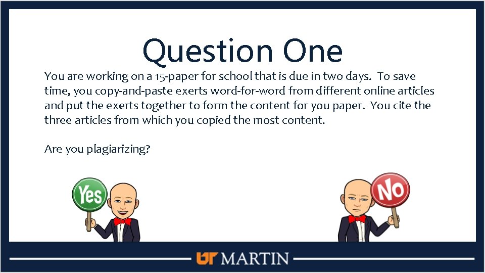 Question One You are working on a 15 -paper for school that is due