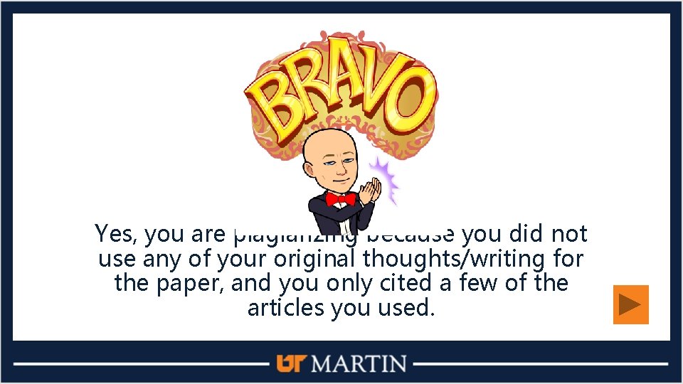 Yes, you are plagiarizing because you did not use any of your original thoughts/writing