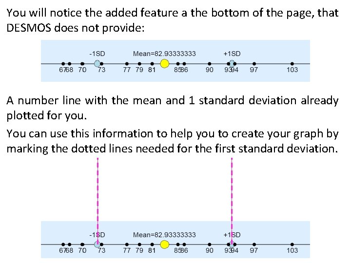 You will notice the added feature a the bottom of the page, that DESMOS