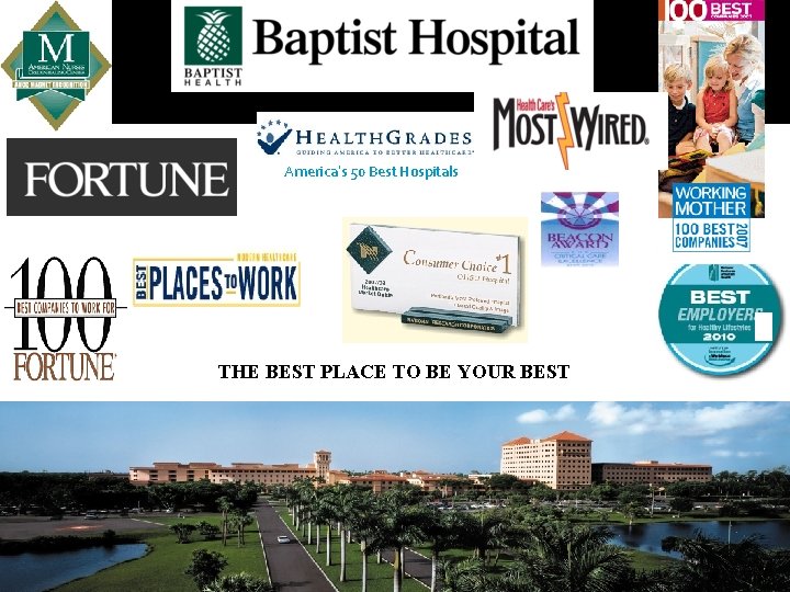 America’s 50 Best Hospitals 1 THE BEST PLACE TO BE YOUR BEST 