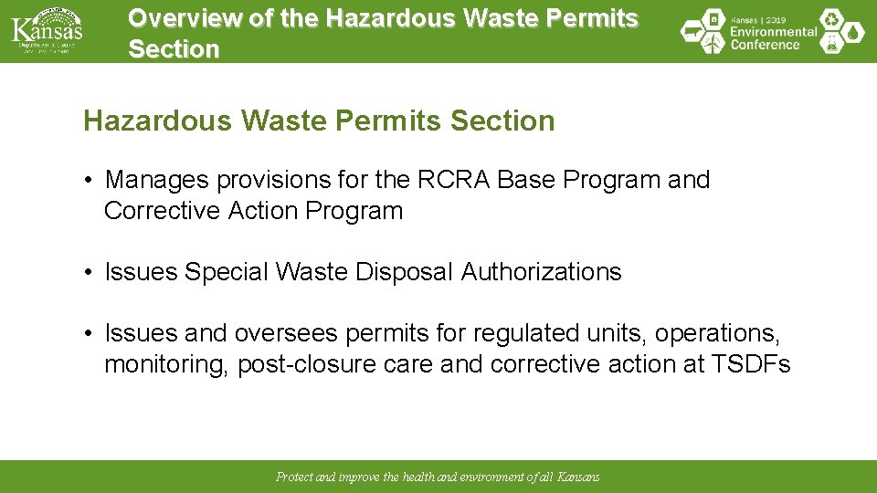 Bureau of Waste Management Hazardous Waste Permits Section