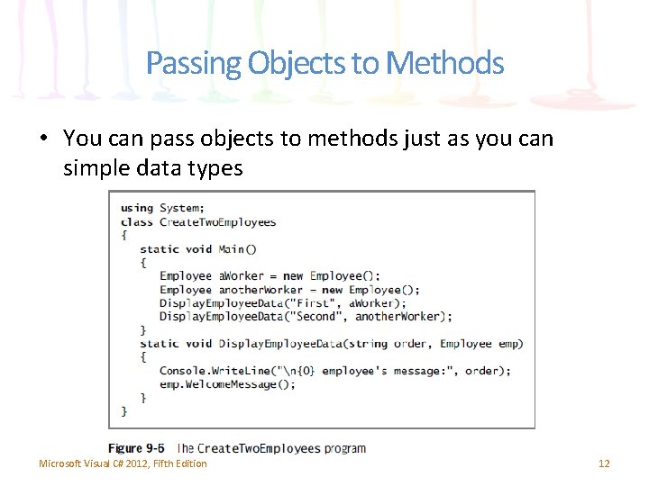 Passing Objects to Methods • You can pass objects to methods just as you Passing Objects to Methods • You can pass objects to methods just as you
