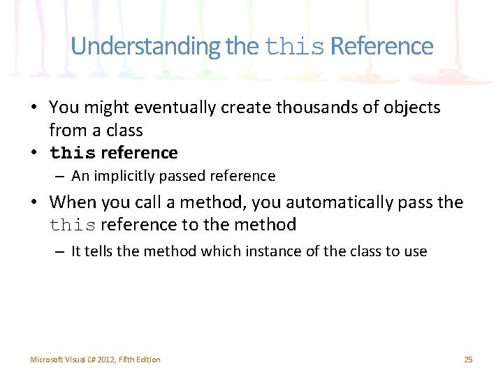 Understanding the this Reference • You might eventually create thousands of objects from a Understanding the this Reference • You might eventually create thousands of objects from a