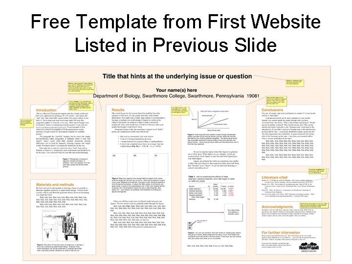 Free Template from First Website Listed in Previous Slide 