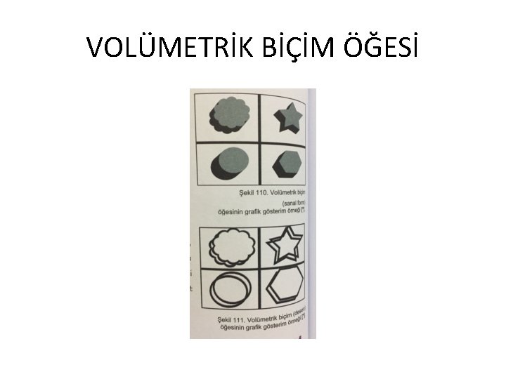 VOLÜMETRİK BİÇİM ÖĞESİ 