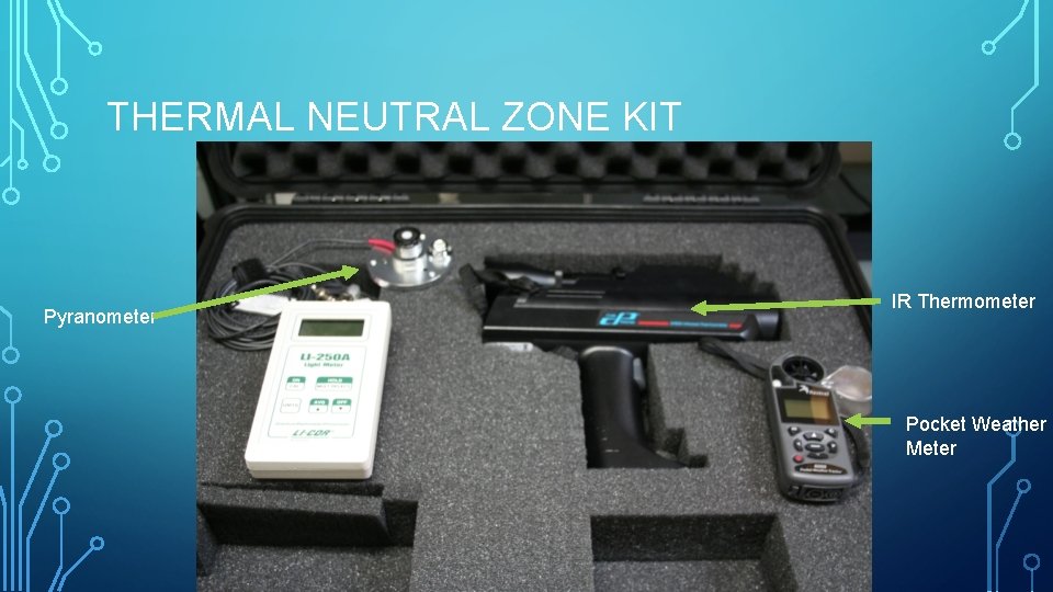THERMAL NEUTRAL ZONE KIT Pyranometer IR Thermometer Pocket Weather Meter 