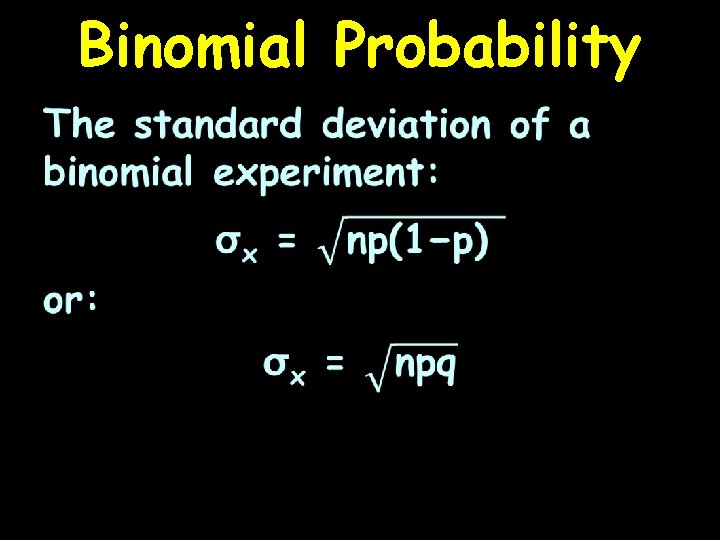 Binomial Probability 